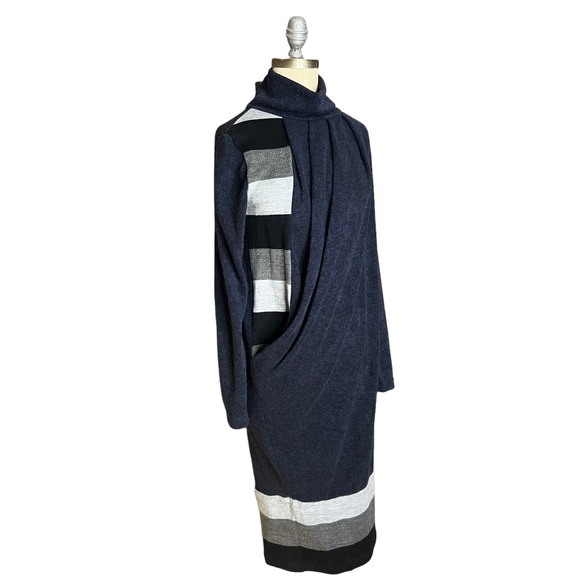 Lila Kass Twist Front Color-block Sweater Dress size XS - Picture 2 of 14